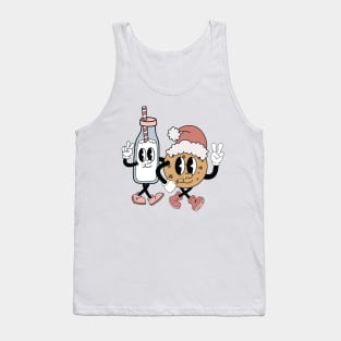 Christmas characters milk & cookies Tank Top